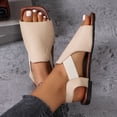 thumbnail image 4 of MKLEKYY Sandalias para Playa para Mujer, Sandalias de Talla Grande, Sandalias de Verano Informales A La Moda de Pu para Exteriores, Zapatos Planos y Versátiles, Sandalias, 4 of 4