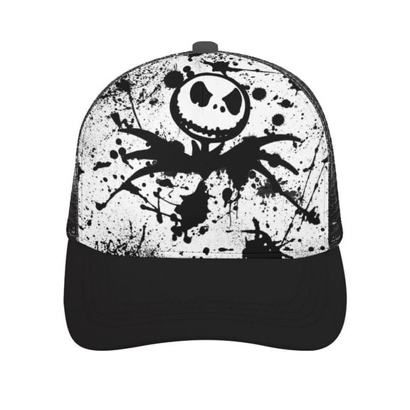 The Nightmare Before Christmas Caps Breathable Baseball Cap Dad Hat Adjustable Casual Trucker Caps for Outdoor Running Workouts
