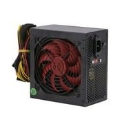 Black Max 1000W Actual 500W 110V Desktop Computer PC Power Supply PSU SLI SATA 120mm Single Quiet Cooling Fan