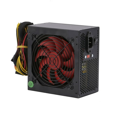 Black Max 1000W Actual 500W 110V Desktop Computer PC Power Supply PSU SLI SATA 120mm Single Quiet Cooling Fan