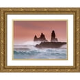 thumbnail image 1 of Dai, Wei David 14x11 Gold Ornate Wood Framed with Double Matting Museum Art Print Titled - Roaring ocean, 1 of 4