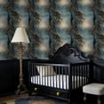 thumbnail image 4 of Boho Peel and Stick Wallpaper Magical Woodland Path Golden Light Misty Glow Wall Mural 17.7in x 9.8ft Self Adhesive Removable Wall Paper Renter Friendly Wallpaper for Nursery Bedroom Cabinets, 4 of 8