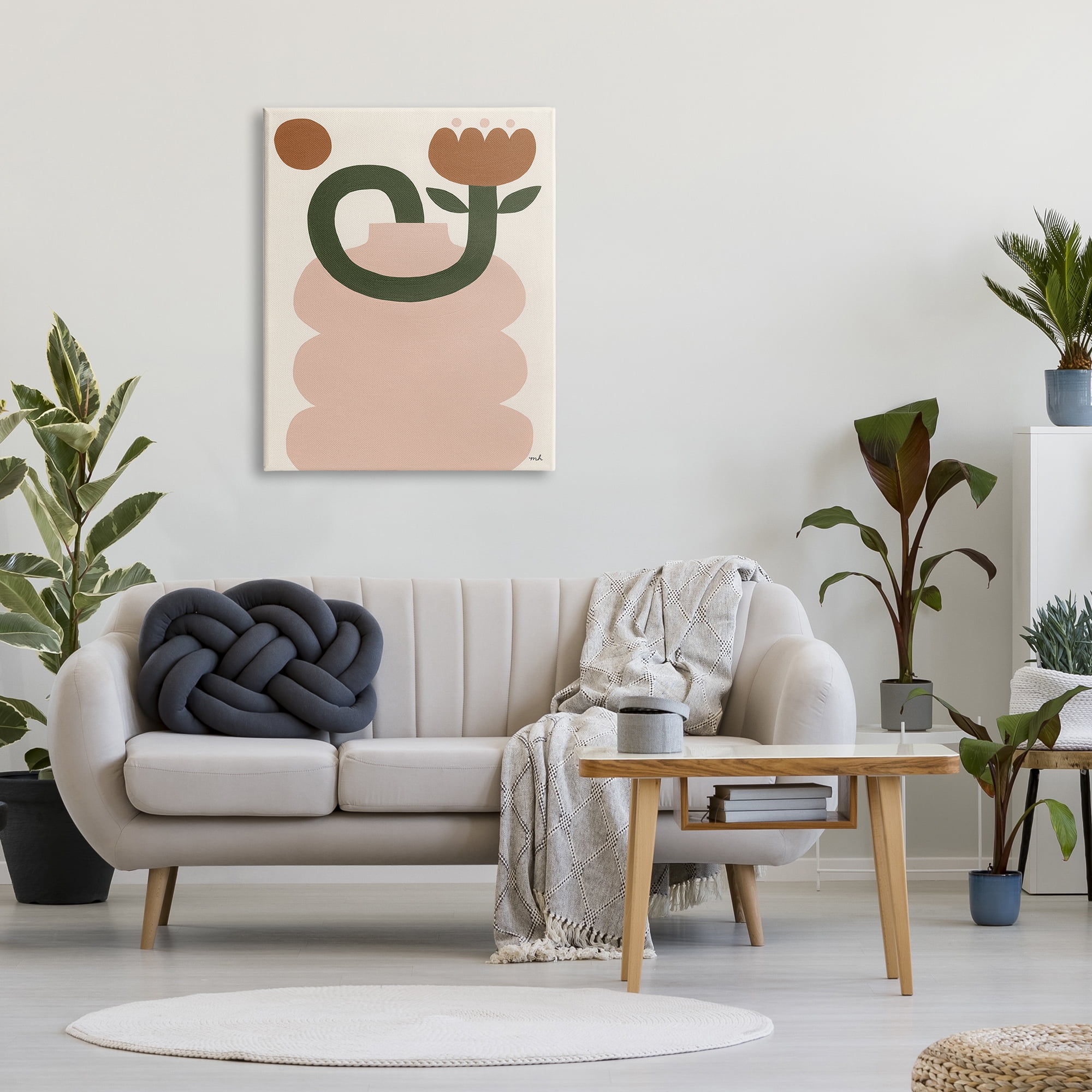 Stupell Industries Abstract Boho Tulip Abstract Painting Gallery Wrapped Canvas Art Print Wall Art, 30 x 40