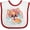 White and Red, variant on Inktastic Corgi Gifts Dog Lover Girls Baby Bib