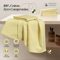 thumbnail image 6 of HEIRLOOM COMFORT Lemon Yellow Honeycomb Kitchen Towels 5 Pack, 16x26 Inch, 100% Cotton, Quick Dry, Highly Absorbent & Durable Dish Towels for Daily Use, Drying, Wiping & Cooking Tasks, 6 of 6
