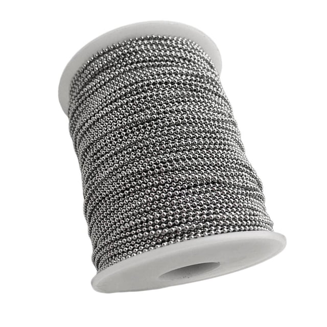Cadena de bolas redondas de acero Inoxidable Sunnimix 1.5mm 100 metros