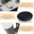 thumbnail image 1 of 2pcs Wall Lamp Solar Powered 600mAh IP65 Solar Powered Street Lamp Waterproof Colorful Lighting Landscape Light Street Fence Lamp for Yard Porch Garden, 1 of 9