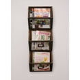 thumbnail image 1 of Kate and Laurel Burdock Rustic Wood and Metal Wall Vertical Storage Pockets, Brown, 1 of 4