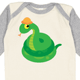 thumbnail image 4 of Inktastic Cute Snake Boys or Girls Long Sleeve Baby Bodysuit, 4 of 5