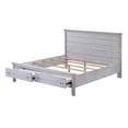 thumbnail image 5 of Pemberly Row Solid Wood King Storage Bed in Distressed Grey White, 5 of 8