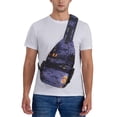 thumbnail image 5 of Lsque Mystery House Halloween Night Pattern Cross Chest Bag Diagonally – Premium Durable Front Chest Sling with Adjustable Padded Strap, High-Capacity Storage, 5 of 7
