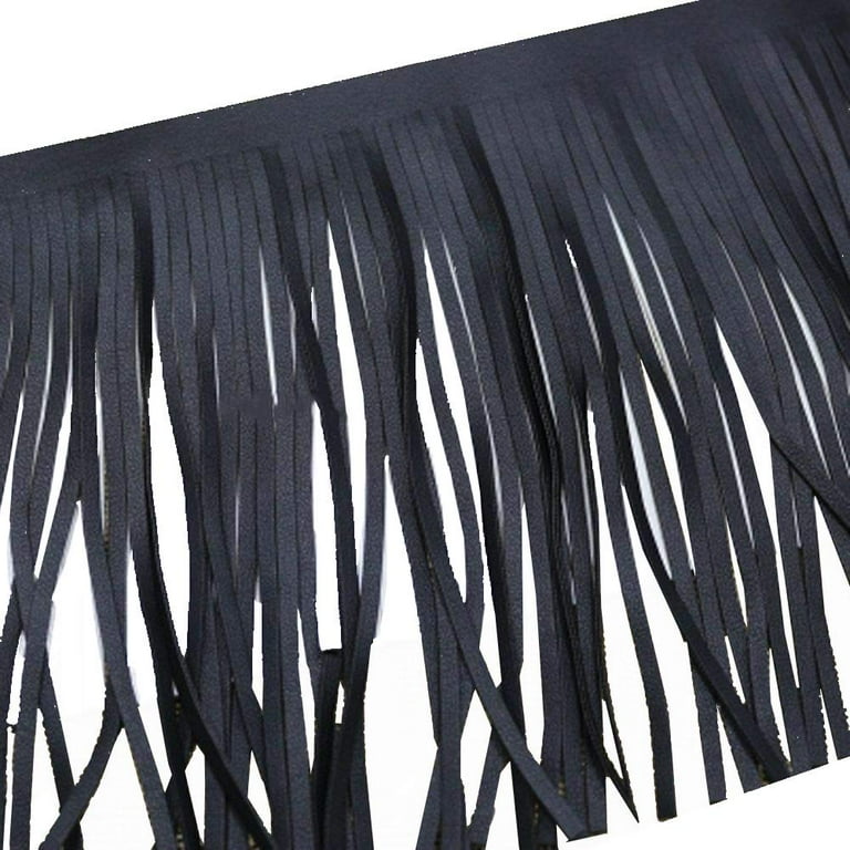 YM YOUMU Faux Leather Tassel Fringing Fringle Trim DIY Sewing
