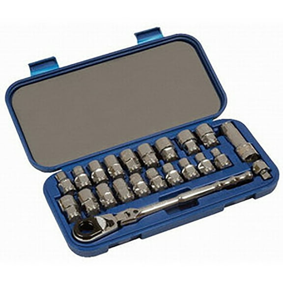 Williams 50671 3/8-Inch Drive Bolt Thru Socket Set, 22 -Piece