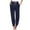 Navy, variant on yunLXC Clearance Plus Size Pants for Women Sweatpants For Women Pants Drawstring Casual Fashion Solid Color Cropped Pants lightweight summer pants for women breathable Beige L
