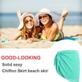 thumbnail image 3 of Jygee Beach Sarong Coverups Traje de baño Wrap Traje de baño Falda Protección Solar Ropa de Gasa con Corbata Abierta Ajustable Traje de baño para Exteriores,Verde, 3 of 4