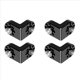thumbnail image 1 of 4piezas 1/4 3/8 Extensión de Tornillo Adaptador de Montaje en Ángulo Recto de 90° para Trípode Monitor Transmisión de Imágenes de Video Caja de Cámara DSLR, 1 of 8