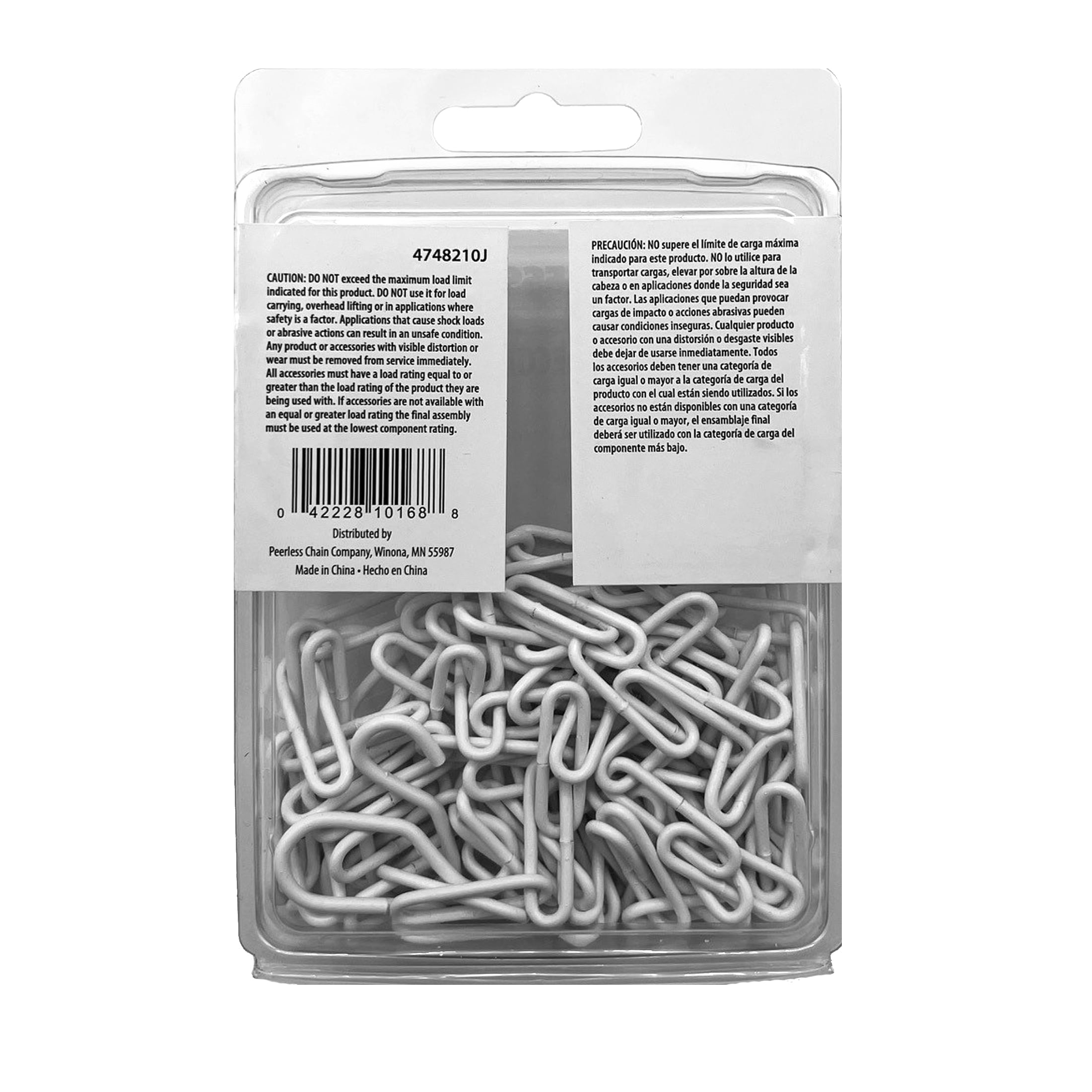 White Paperclip Decorator Chain Kit with S-hooks, Peerless Chain
