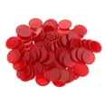 thumbnail image 1 of TISHITA 25MM barreled Plastic Chip money 100 barrels a barrel Concave Edge Red, 1 of 8
