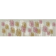 thumbnail image 2 of Fab Funky 18x8 White Modern Wood Framed Museum Art Print Titled - Bubble Trees, Pink and Gold, 2 of 4