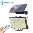 thumbnail image 2 of Luces LED solares para exteriores, lámpara de pared con sensor de movimiento, impermeable, 200 LED, superbrillante, para Calle, jardín, porche, 3 modos, 126, 2 of 4