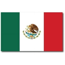 Magnet Me Up Mexican Mexico Flag Vinyl Automotive Magnet Decal, 5x8 Inches