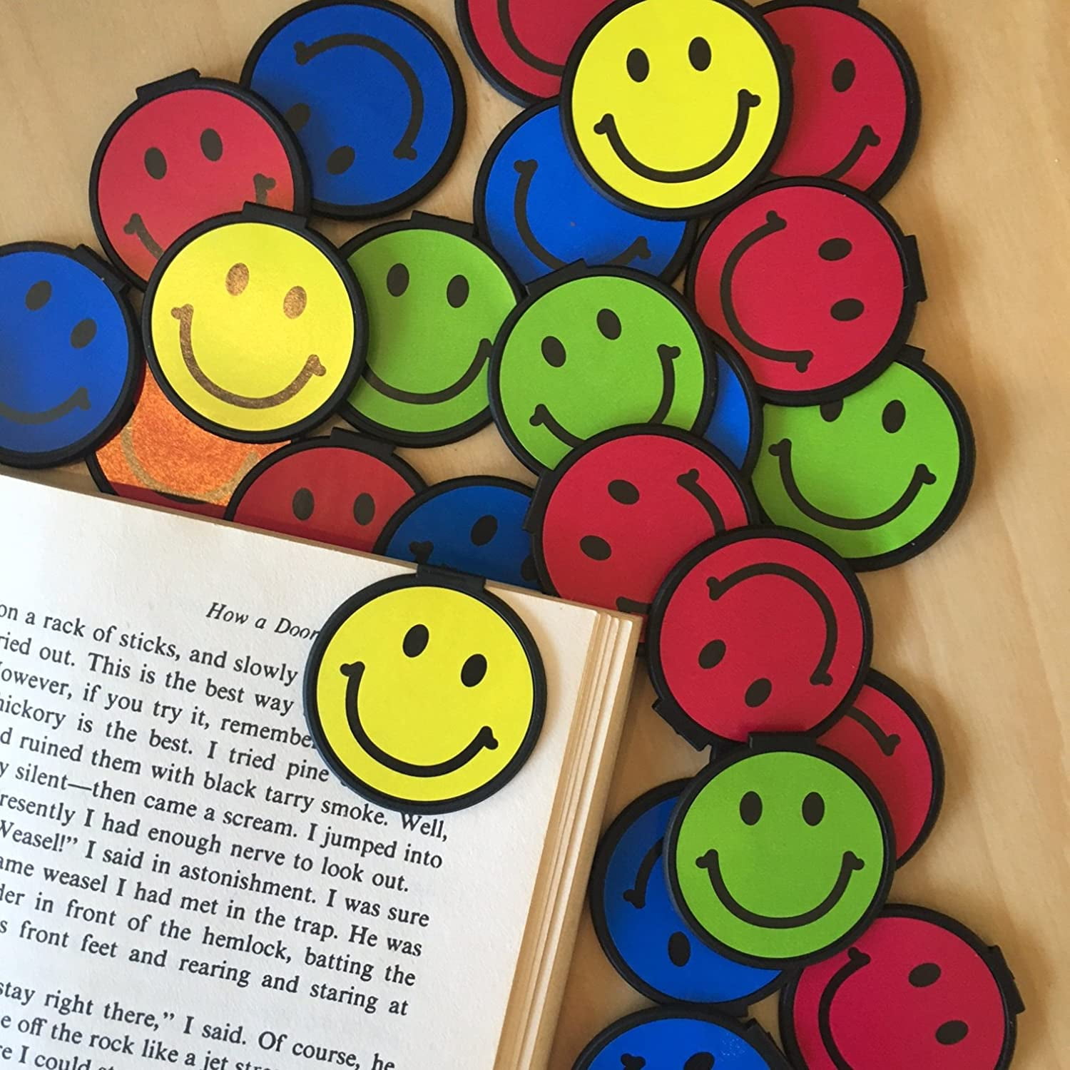Smile FACE Bulk Bookmarks (Set of 36) for Kids, Teens & Children of All
