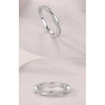 thumbnail image 3 of Eoncocoon 0.14ct Moissanite Double Band Engagement Ring for Her - Split Shank Design in 925 Sterling Silver 18K Platinum Plated, Size 5, 3 of 5