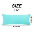 thumbnail image 7 of PiccoCasa Soft Cotton Body Pillow Cover Zipper Closure, Queen Cyan 20" x 54", 7 of 7