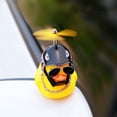 thumbnail image 3 of TINKER Rubber Duck Toy Car Ornaments Yellow Duck Car Dashboard Decorations with Propeller Helmet, 3 of 7