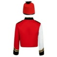 thumbnail image 4 of Aislor Boys Parade Jacket Royal Guard Long Sleeve Marching Band Outfits with Drummer Hat Red 6, 4 of 7