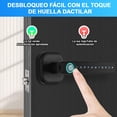 thumbnail image 3 of LOKOOY Cerradura Inteligente,Cerradura Electr&oacute;nica 5 en 1,TUYA App Bluetooth,Huella Digital,Contrase&ntilde;a,Llave f&iacute;sica,Tarjeta IC,Protecci&oacute;n con Contrase&n, 3 of 9