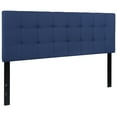 thumbnail image 3 of Emma + Oliver Quilted Tufted Upholstered Queen Size Headboard in Navy Fabric, 3 of 11