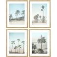thumbnail image 3 of PixonSign Framed Wall Art, Washed Out Tropical Island Posters, Set of 4 Island Palm Tree Beach Landscape Prints Wall Decor, Nature Wilderness Wall Décor for Living Room, Bedroom - 8"x10" Natural, 3 of 5