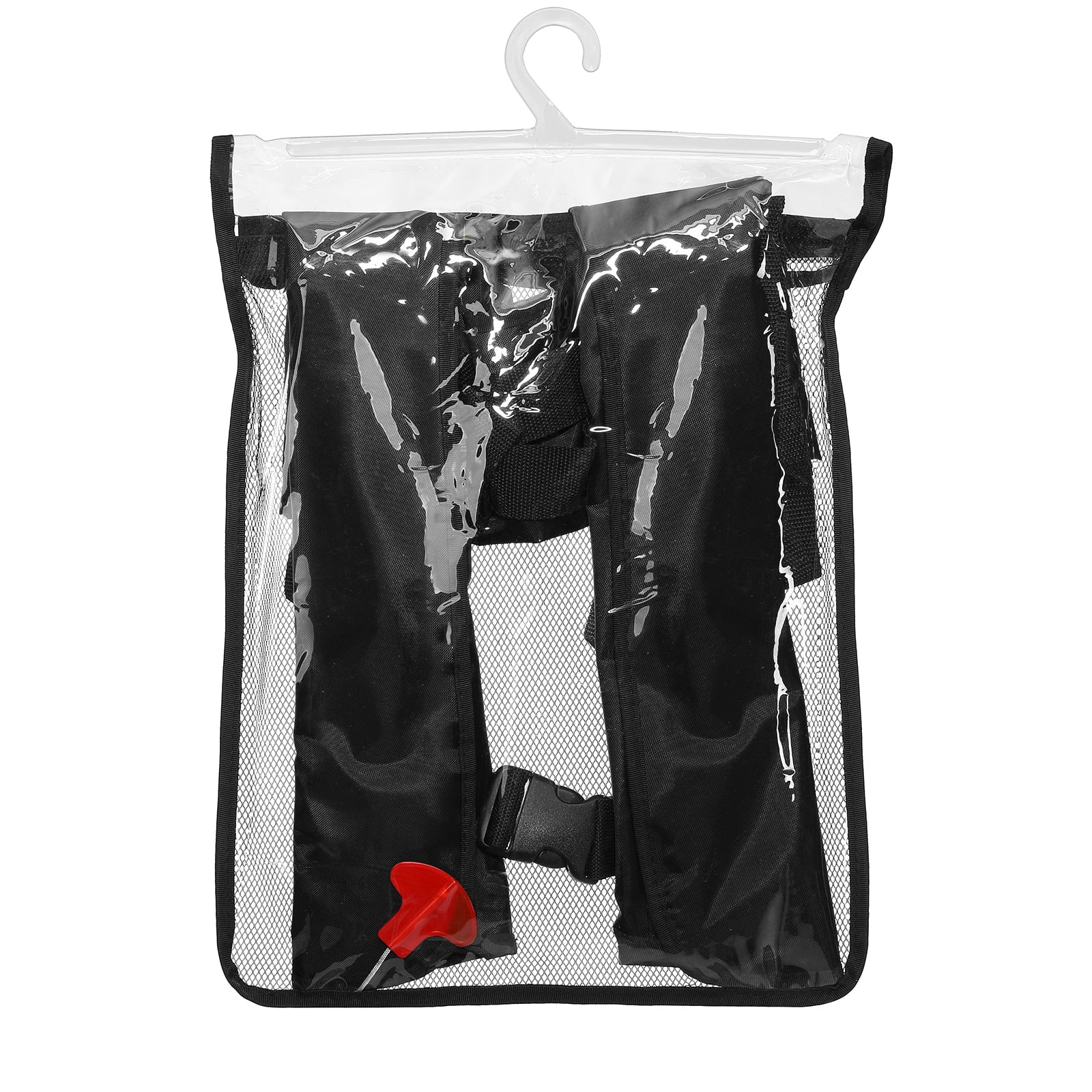 Gotgelif Automatic Inflatable PFD Survival Buoyancy Life Vest for Boating/Fishing/Sailing/Kayaking, Black (Max Waist Size: 50'')
