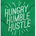 thumbnail image 2 of Hungry Humble Hustle Inspirational Unisex Plus Fleece Graphic Hoodie Brisco Brands 4X, 2 of 5