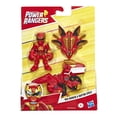 thumbnail image 2 of Power Rangers Playskool Heroes Red Ranger with Raptor Cycle Action Figures, 2 of 3