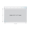 thumbnail image 3 of EnvyPak Clear Presentation Envelope Holds Large Format Documents - Resealable Tape - Holds 13.5" X 21" Insert - Pack of 25, 3 of 7