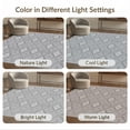 thumbnail image 7 of ODIKA 4'x6' Gray Southwestern Diamond Medallion Washable Area Rug Traditional Aztec Inspired Motif Stepped Pet Friendly, Non-Shedding for Bedroom, Reading Nook, 7 of 7