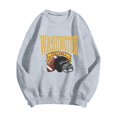 thumbnail image 2 of Football Team City Sweatshirts for Women Fall Winter Long Sleeve Crewneck Football Graphic Sweatshirt Pullover Tops, 2 of 4