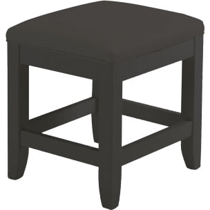 Shop for modern vanity stools at cb2. bedford black vanity bench