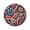 B001- Multicolor, variant on 4Th of July decor, Patriotic decor, 12 in Round, Wall decor Metal Wall Art, Accent Wall decor, Memorial Day decorations, decorative Hanging Ornaments, 1 Pc