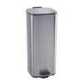thumbnail image 2 of Kojooin Step Trash Can with Lid, 8 Gallon 30L Stainless Steel Square Garbage Bin with Inner Bucket, 2 of 8