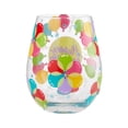 thumbnail image 2 of Enesco Lolita Balloons Hand Painted Stemless Wine Glass 4.5in H, 2 of 7