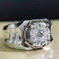 thumbnail image 3 of QQTDFG Men Women Gorgeous 925 Silver Plated Rings Cubic Zirconia Wedding Party Jewelry-Silver-10, 3 of 5