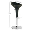 thumbnail image 4 of SAFAVIEH Shedrack Swivel Bar Stool Black, 4 of 6