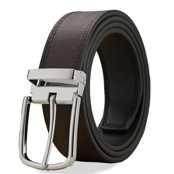 Men's Leather Dress Belt - Classic Fashion for Work Business and Casual Preferred Classic Alloy Buckle Men's Belt