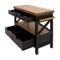 thumbnail image 5 of Yosemite Home Cassidy Kitchen Island / Black, 5 of 8