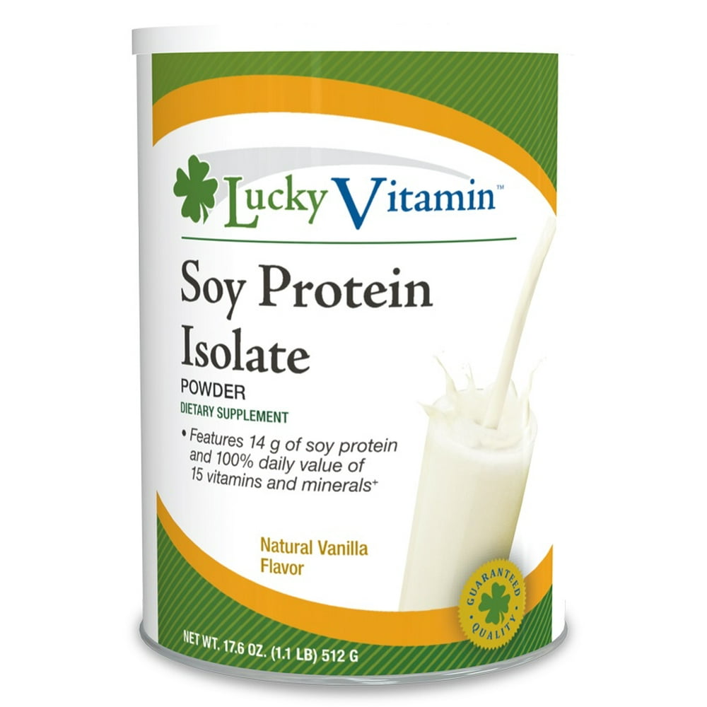 LuckyVitamin Soy Protein Isolate Powder Natural Vanilla Flavor 1.1