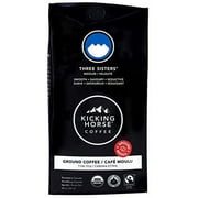 Kicking Horse Coffee, Three Sisters, Medium Roast, Ground, 10 Oz - Certified Organic, Fairtrade, Kosher Coffee