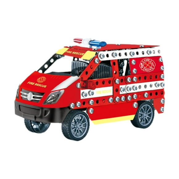 Conjunto de juguetes de construcción Perfecl modelos de automóviles Camión de bomberos 7 cm x 18 cm x 10 cm